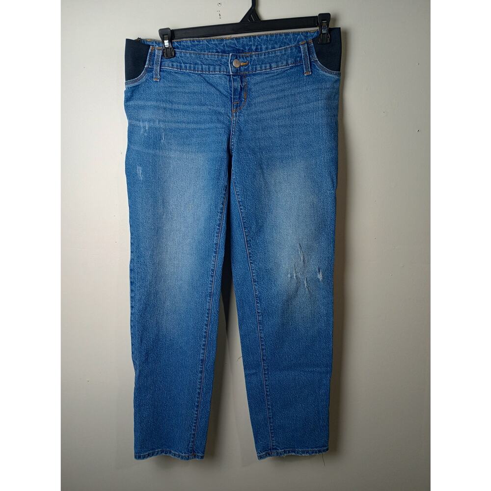 Isabel 90s‎ Straight Maternity Jeans Women's Size 6 Pull on Stretch Ankle